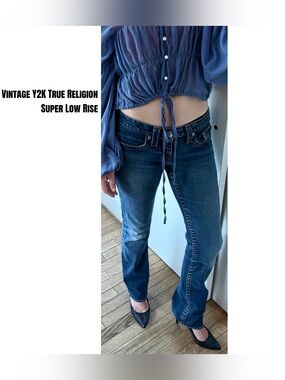 True Religion Vintage Y2K Johnny Low Rise Bootcut Jeans Size 30